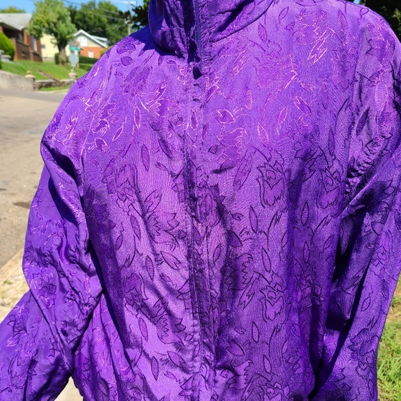 SOLD Vintage Out Brook Purple Windbreaker Track Suit - Picture 8 of 10